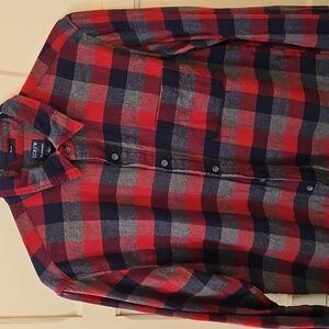 Men's J crew long sleeve slim fit cotton flannel size L